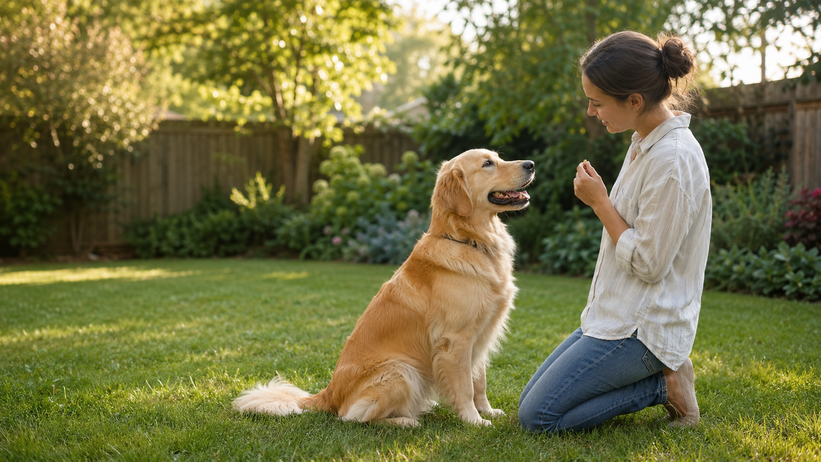 Dog responding to its name during positive training
