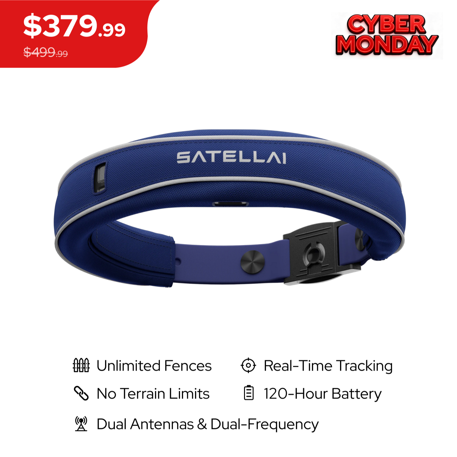 SATELLAI Collar — Smart Collar and GPS Dog Fence