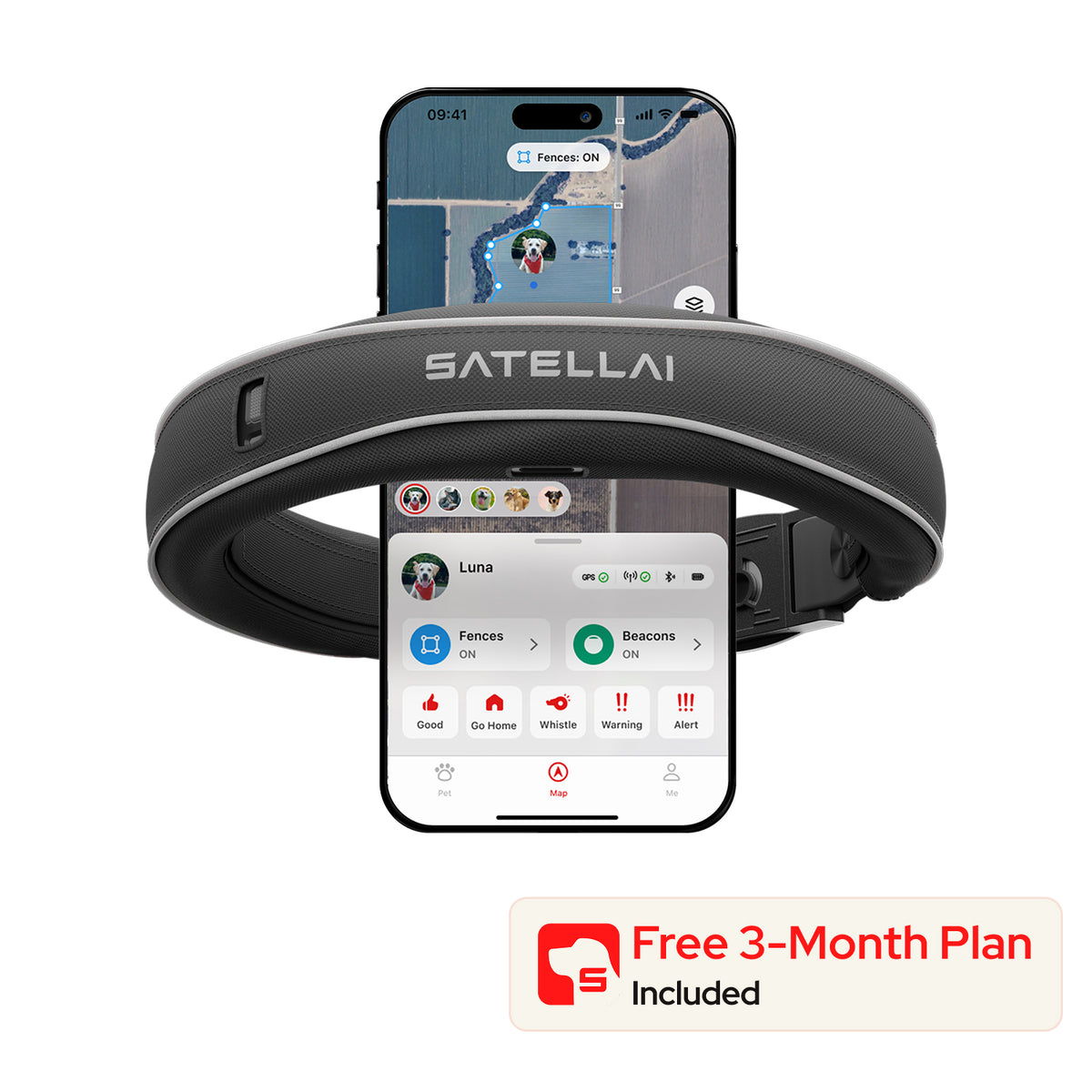 SATELLAI Collar — Smart Collar and GPS Dog Fence