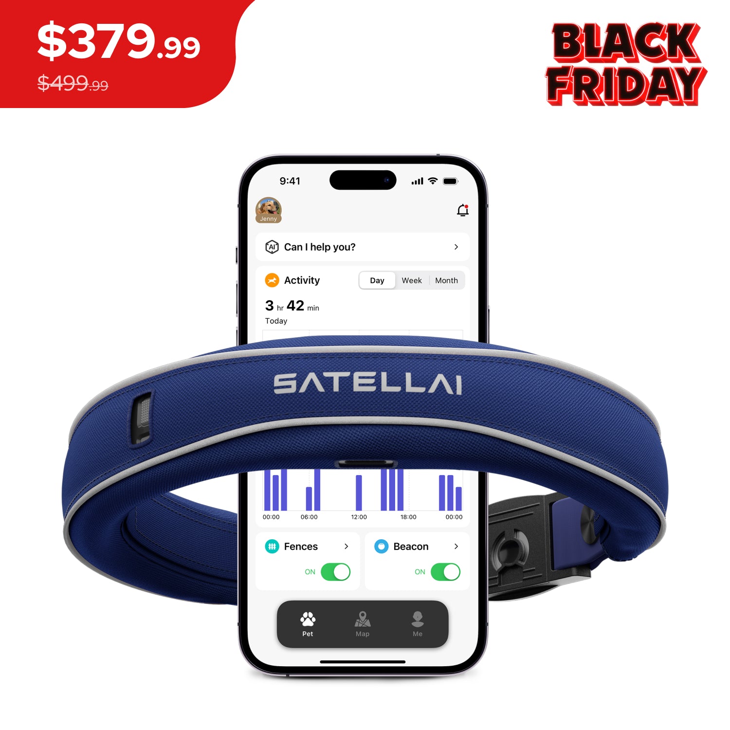 SATELLAI Collar — Smart Collar and GPS Dog Fence