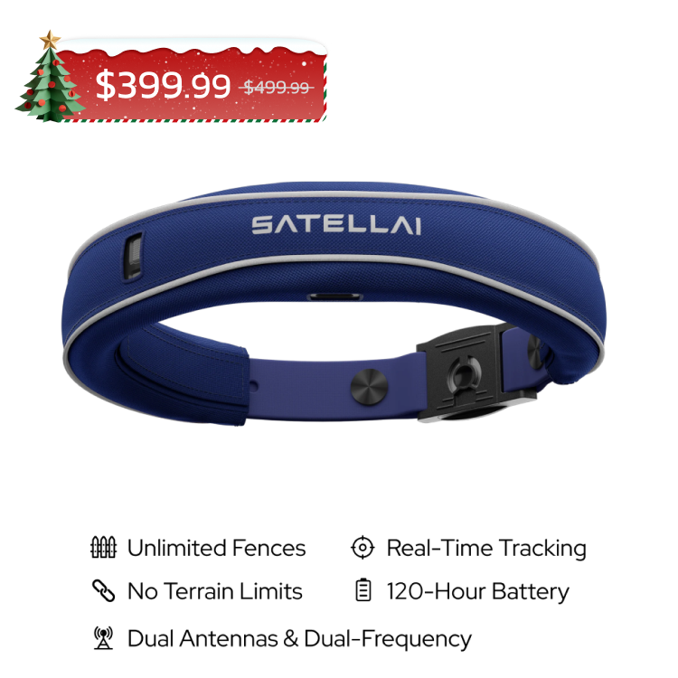 SATELLAI Collar -- Smart Collar and GPS Dog Fence