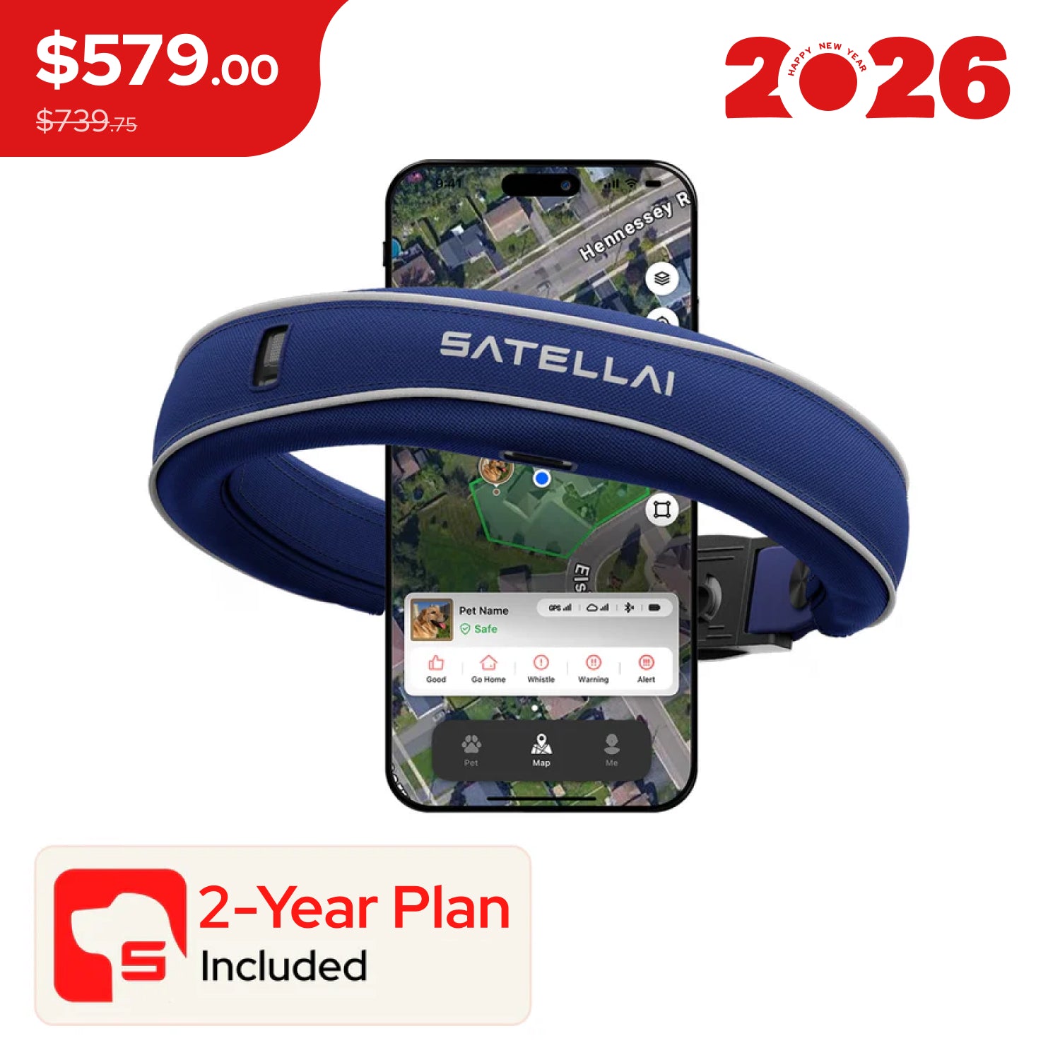 SATELLAI Collar — Smart Collar and GPS Dog Fence