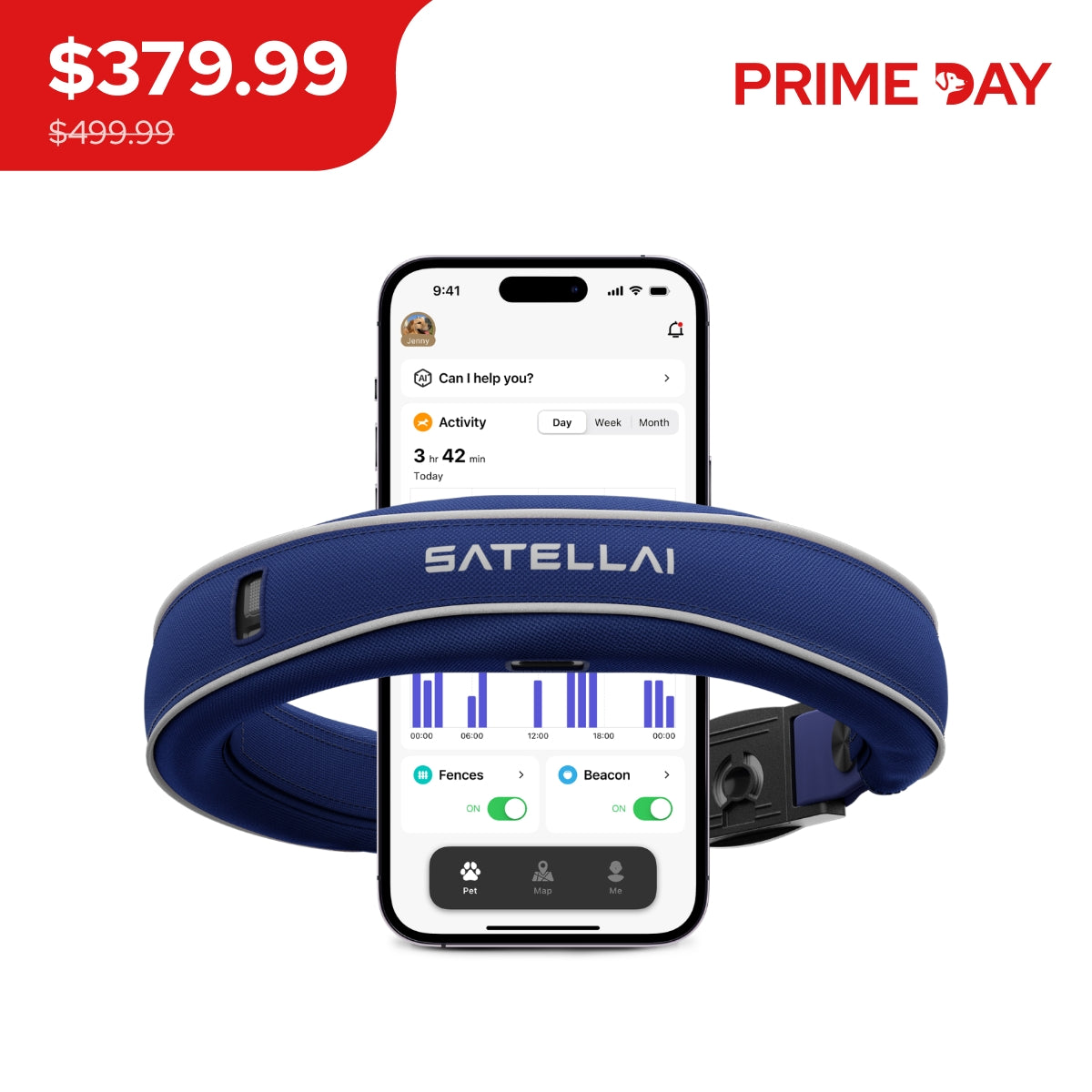 SATELLAI Collar — Smart Collar and GPS Dog Fence